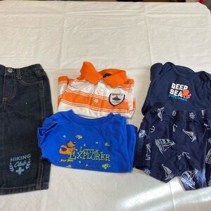 Boys infant 12 months jeans tops shorts ready for a day trip